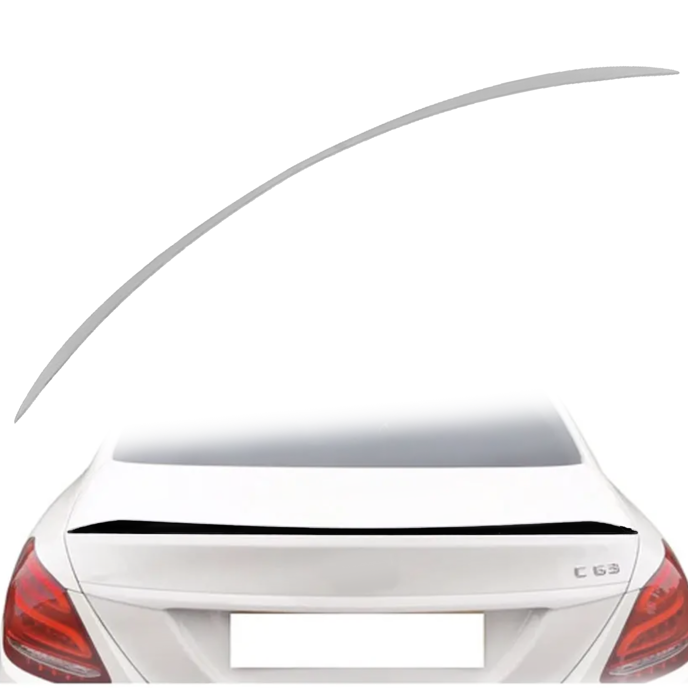 Лип спойлер за багажник C63 style на Mercedes C class W205 (2014-2021)