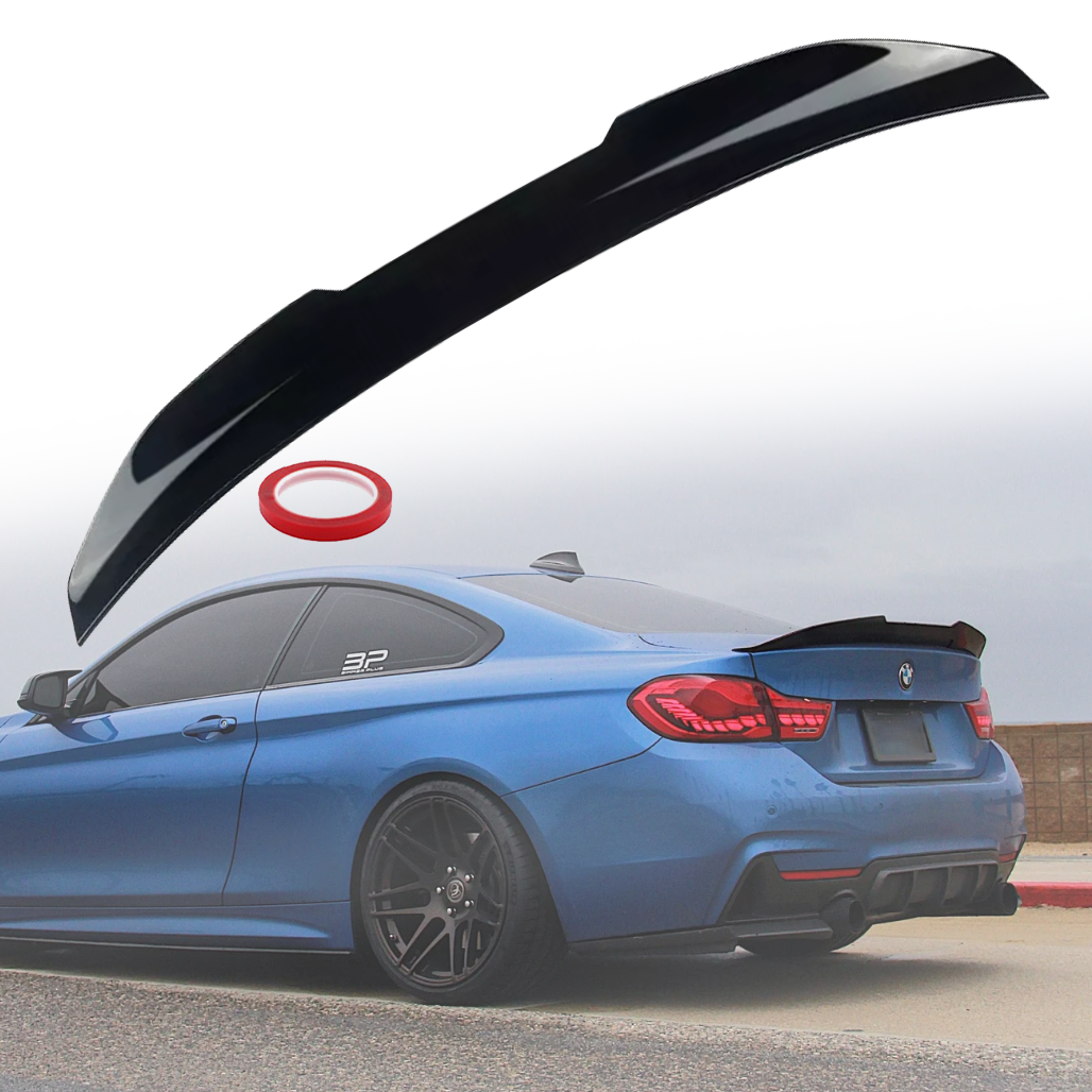 Лип спойлер за багажник PSM style на BMW 4 серия F33 (2013-2020), чере