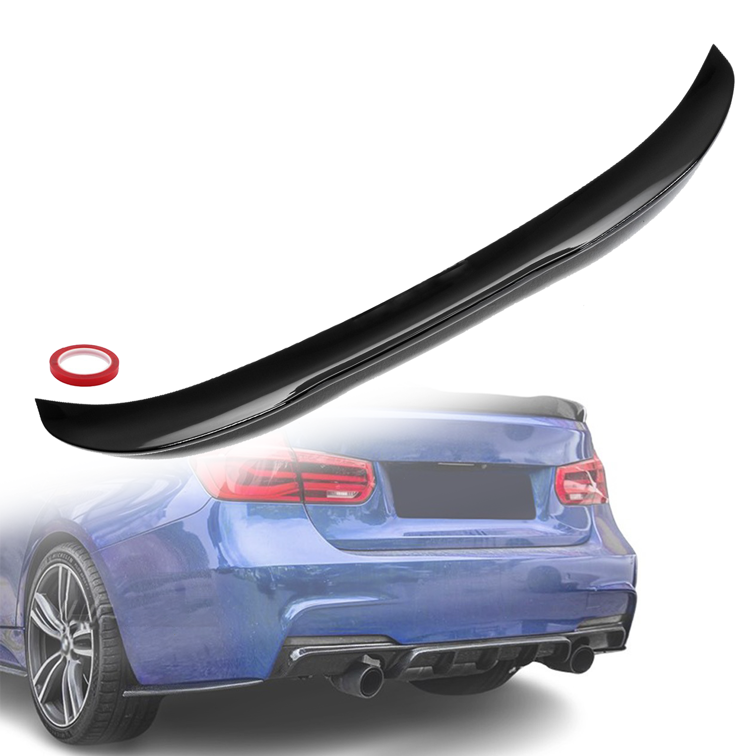 Заден лип спойлер за багажник PSM style на BMW 3 серия F30 (2011-2019)
