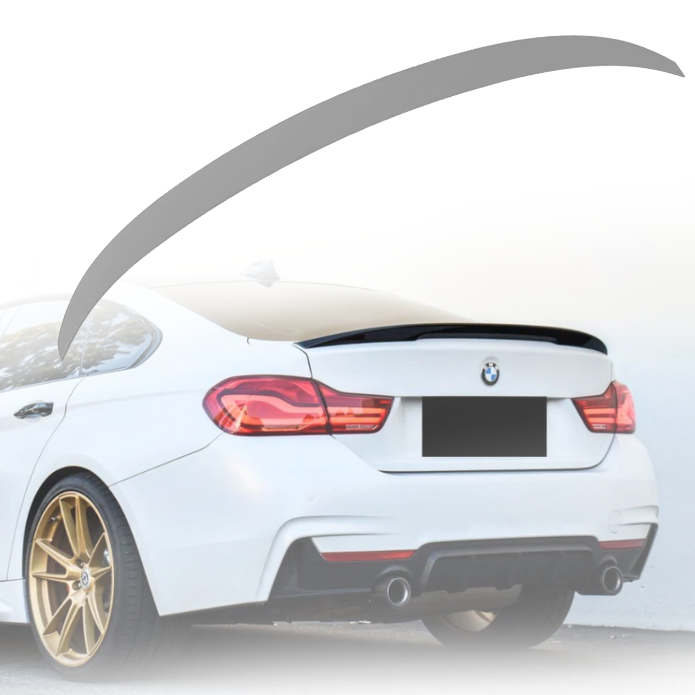 Заден спойлер за багажник Performance style на BMW 4 серия F36 (2013-2