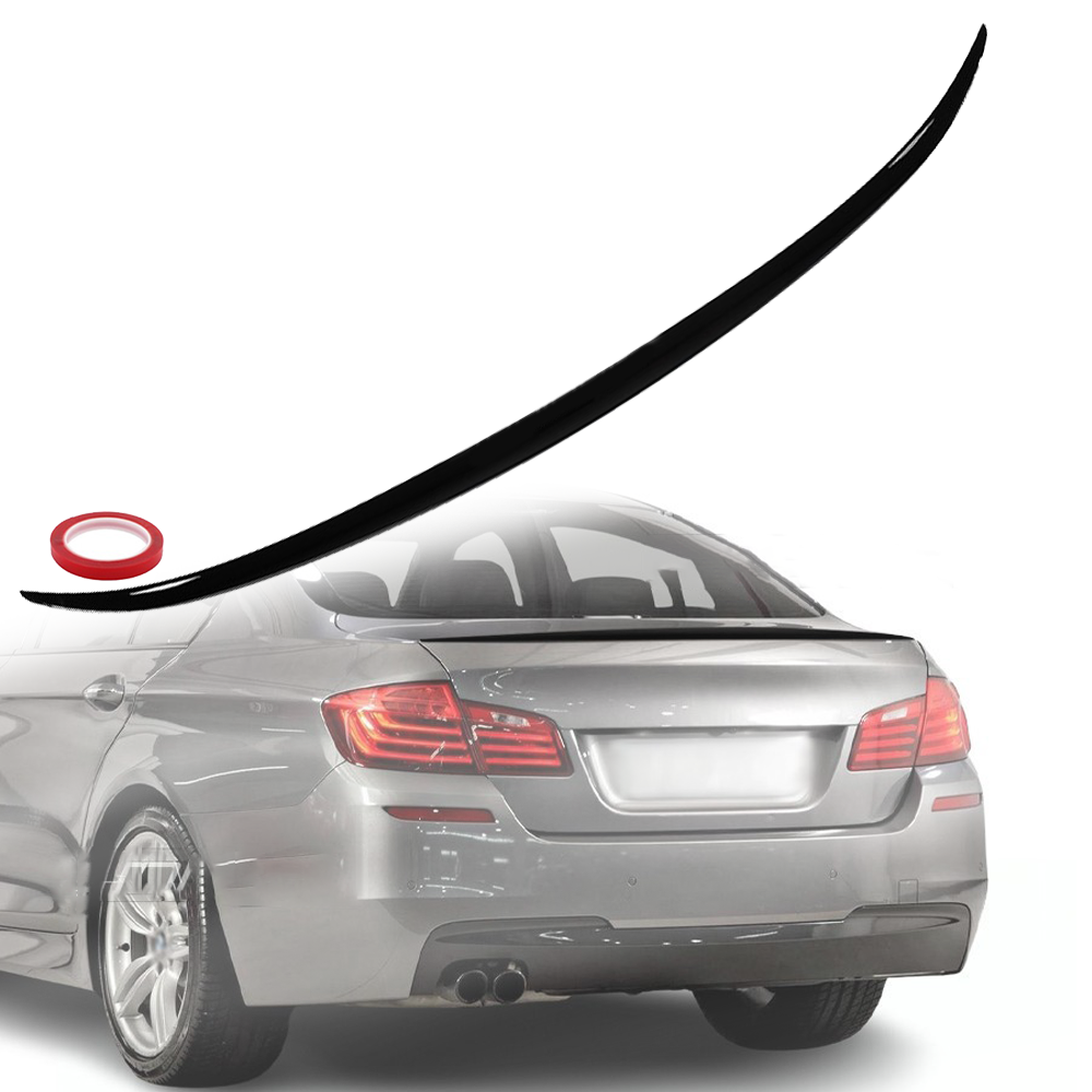 Лип спойлер за багажник M Sport на BMW 5 серия F10 (2010-2017), черен 