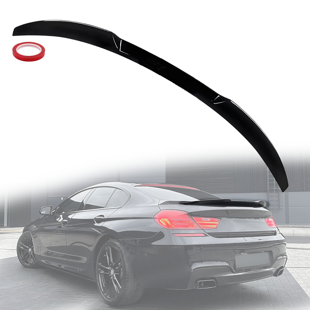 Лип спойлер за багажник M4 style за BMW 6 серия F06 (2012-2017), черен