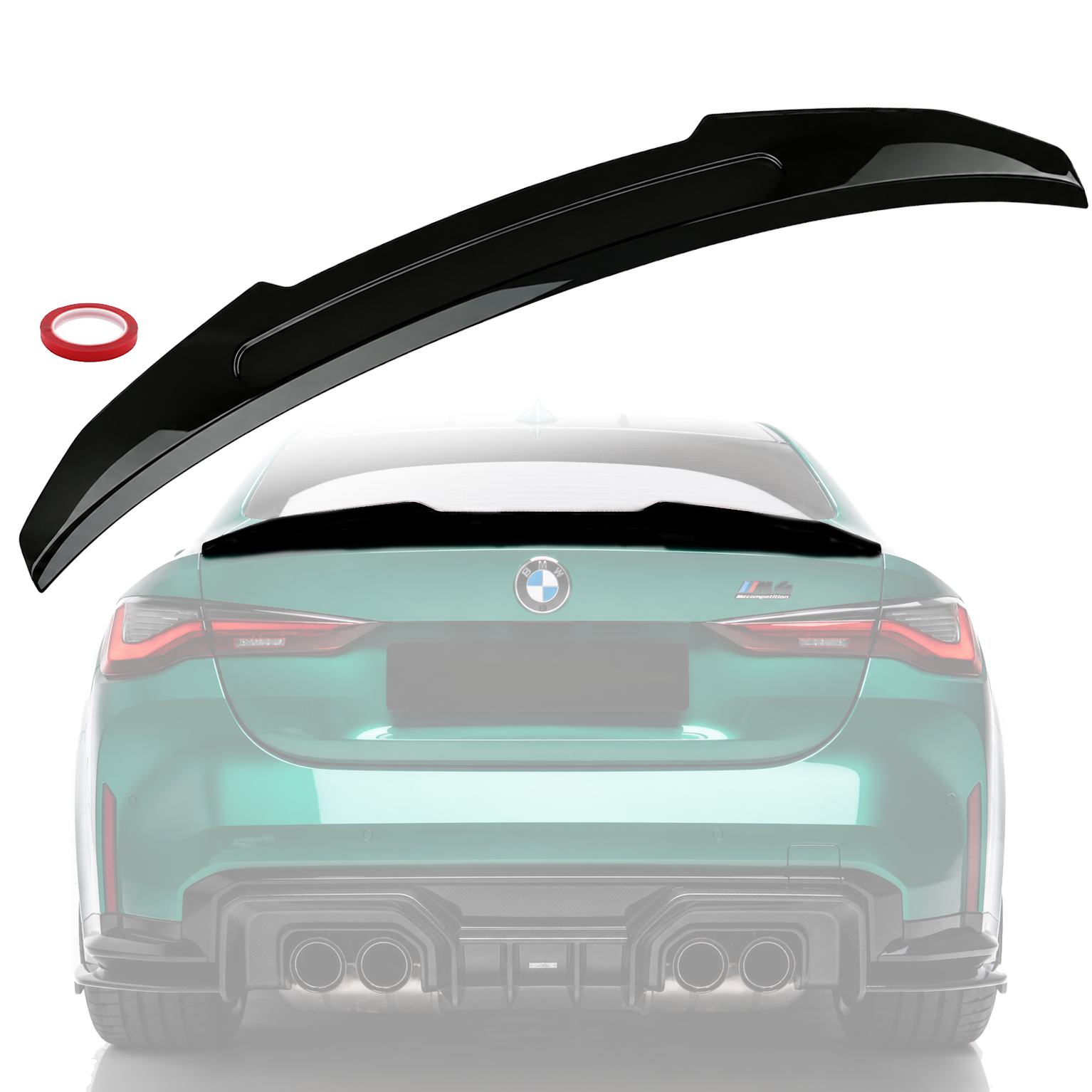 Лип спойлер за багажник на BMW 4 серия G22 PSM style (2021+), черен гл