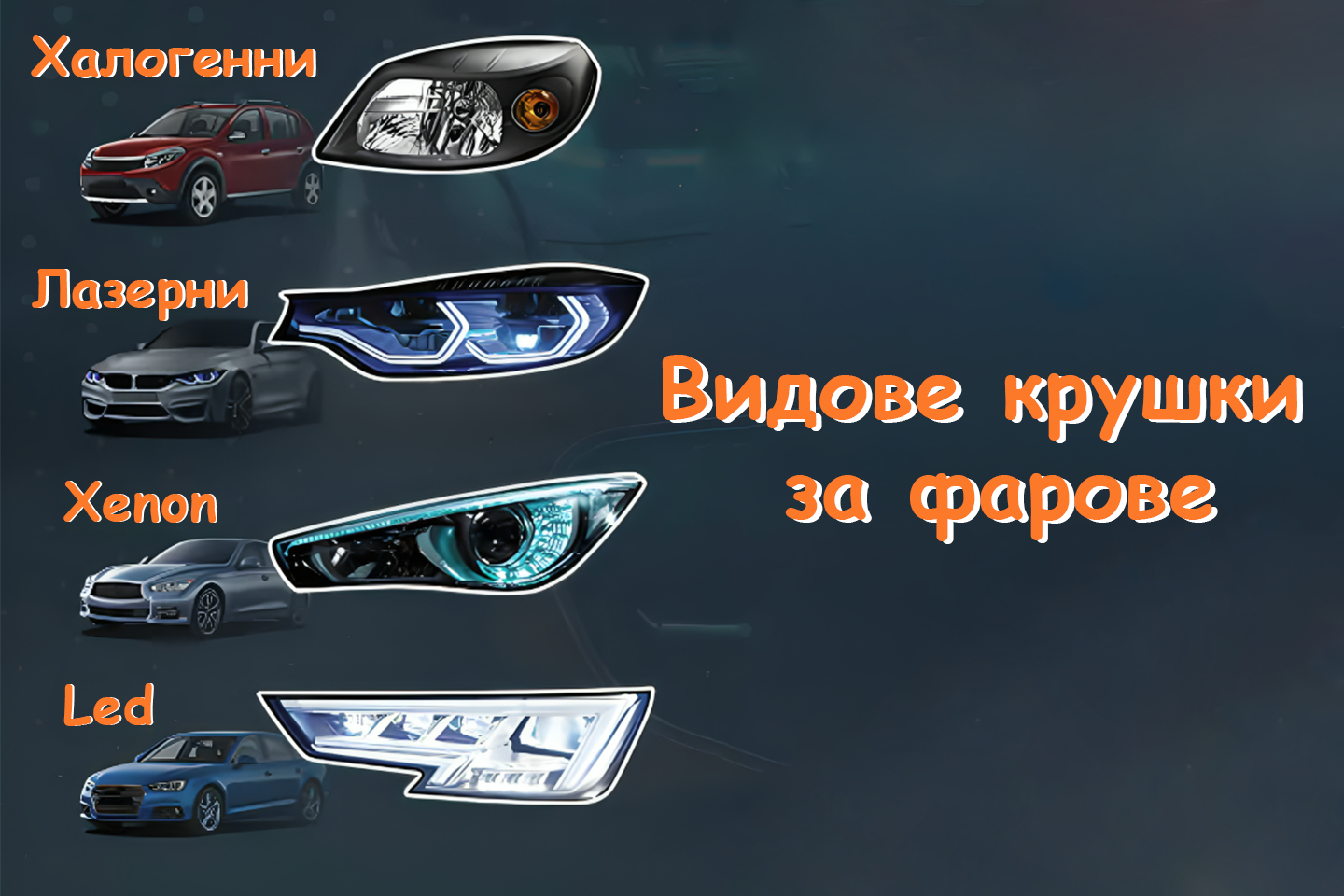 Крушки за фарове – какви видове съществуват?