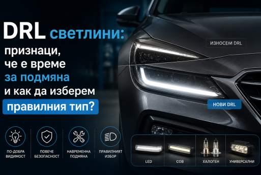 DRL светлини: признаци, че е време за подмяна и как да изберем правилния тип?