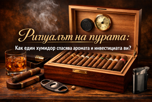 Ритуалът на пурата: Как един хумидор спасява аромата и инвестицията ви?