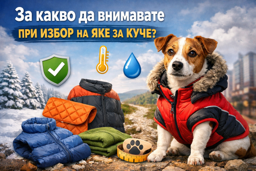 За какво да внимавате при избор на яке за куче?