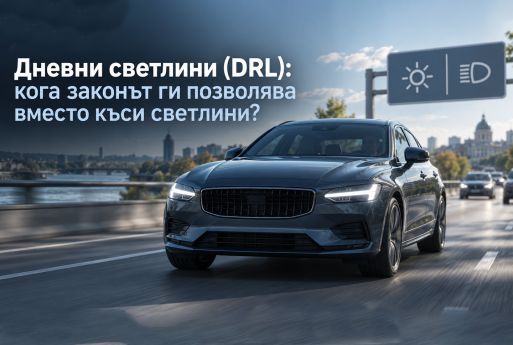 Дневни светлини (DRL): кога законът ги позволява вместо къси светлини?