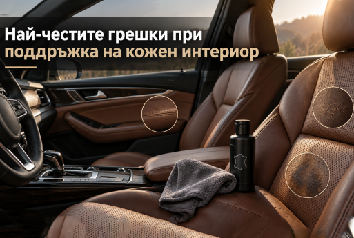 Най-честите грешки при поддръжка на кожен интериор