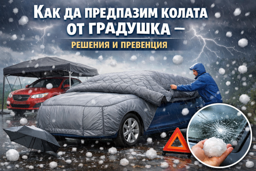 Как да предпазим колата от градушка – решения и превенция