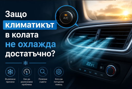 Защо климатикът в колата не охлажда достатъчно?