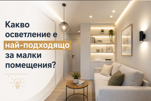 Какво осветление е най-подходящо за малки помещения?