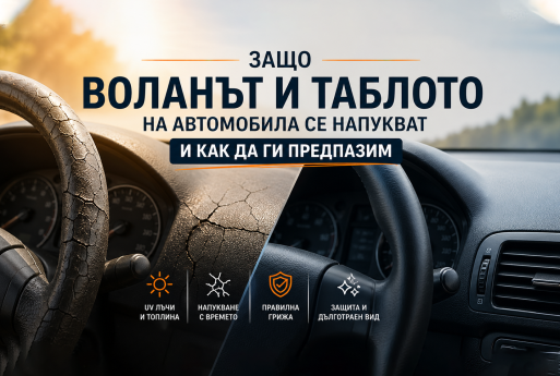 Защо воланът и таблото на автомобила се напукват и как да ги предпазим?